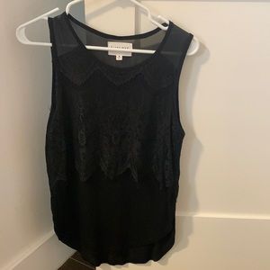 Black lace blouse